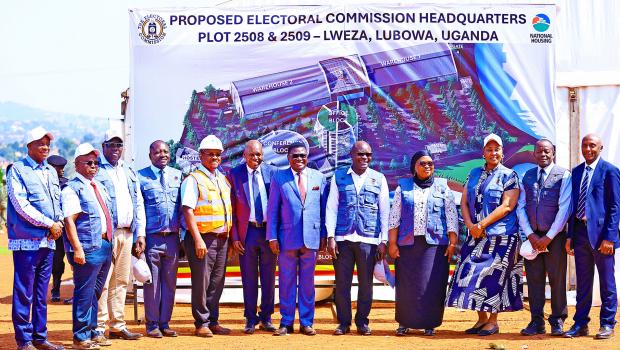 Electoral Commission breaks ground for construction of permanent Head Offices in Lweza-Lubowa, Wakiso
